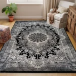 Jordan Rugs BlackGrey Rug
