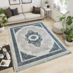 Pierre Cardin Woven Modern CreamGreen Rug