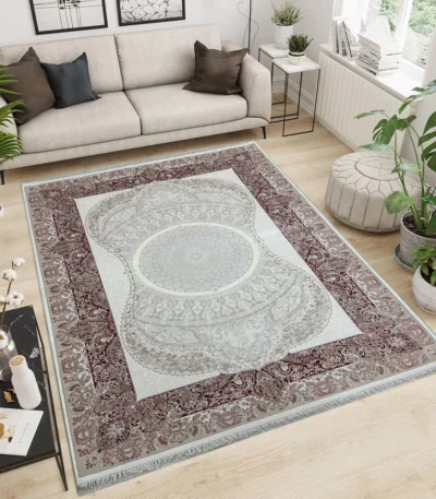 Pierre Cardin Woven Modern CreamPink Rug