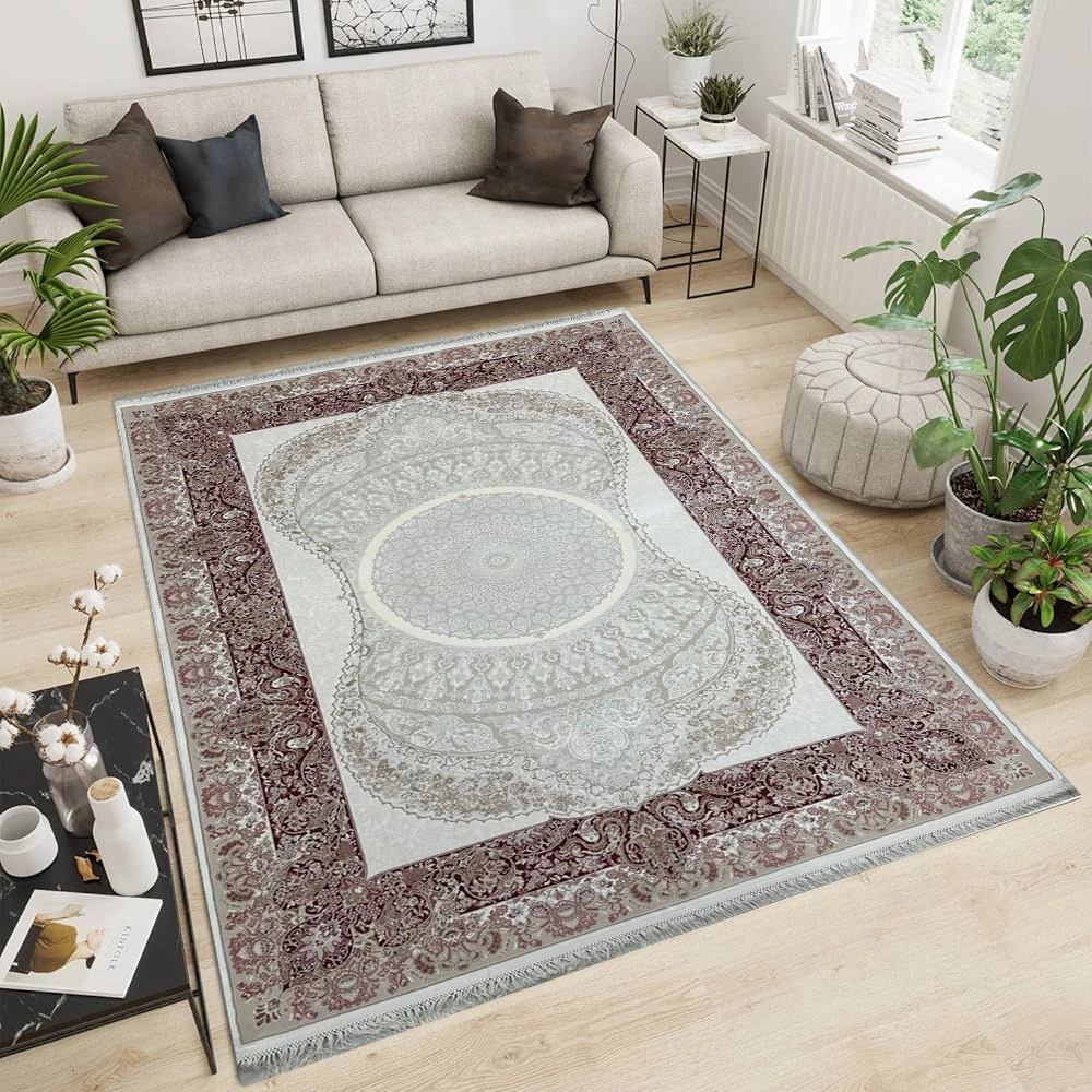 Pierre Cardin Woven Modern CreamPink Rug