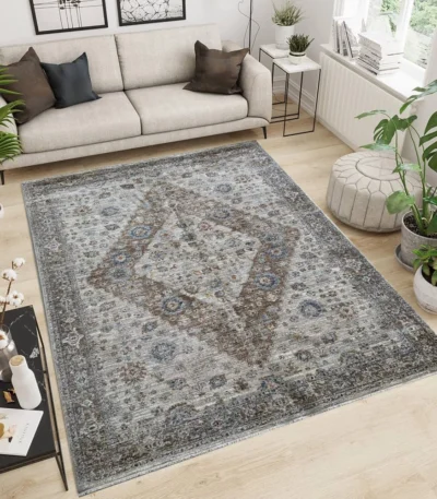 Raye Carpet CreamBrown Rug