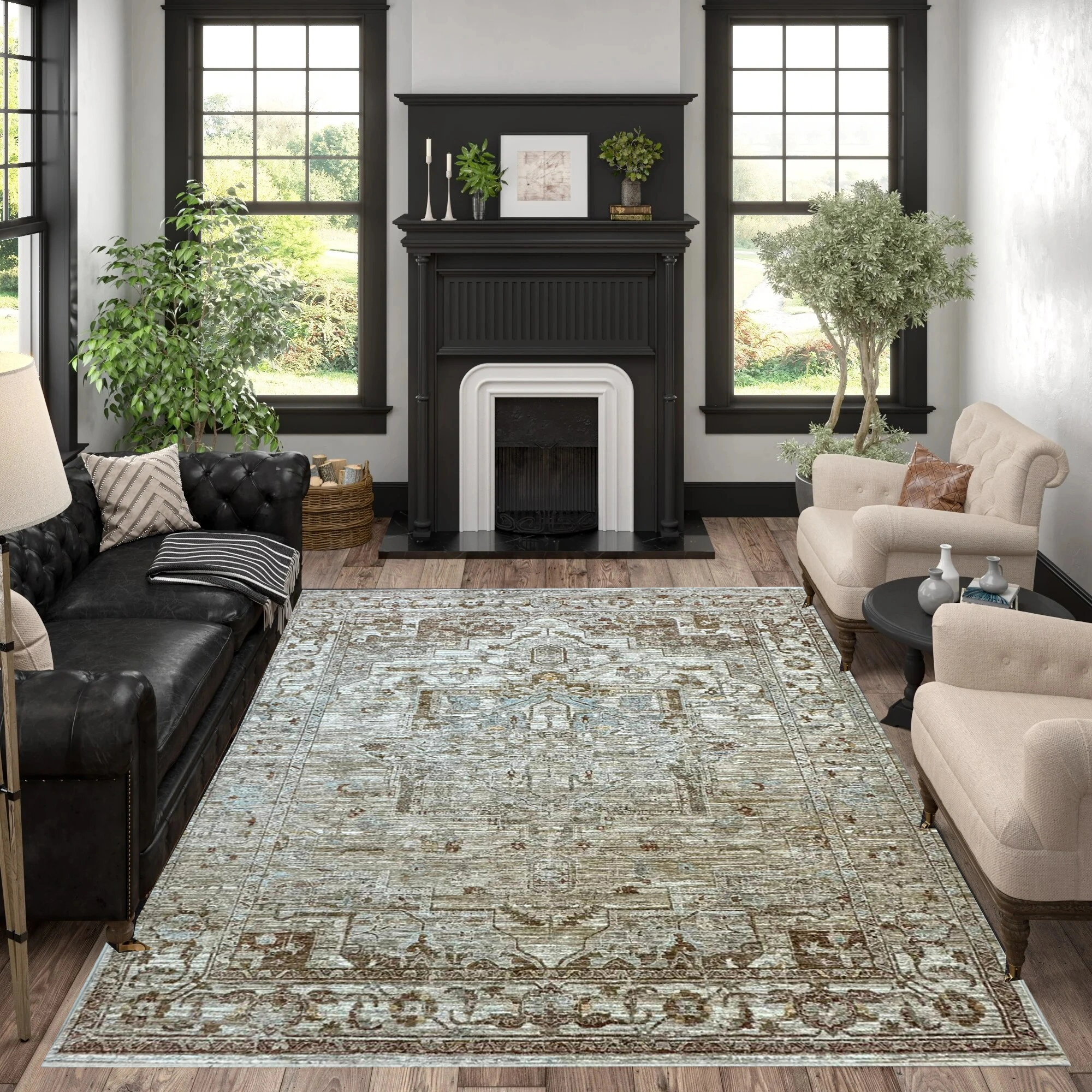 Sofia CreamBlue Rug