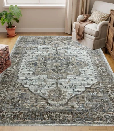 Sofia CreamBrown Rug