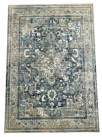 Elements DBlue Beige Rug