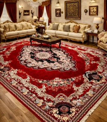 Mehromah Carpet Maroon Rug