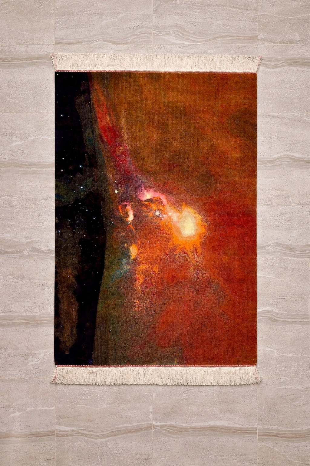 Wall Hanging Deko Orange Rug