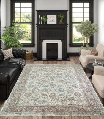 Christian Siriano New York Abelia CreamBrown Rug