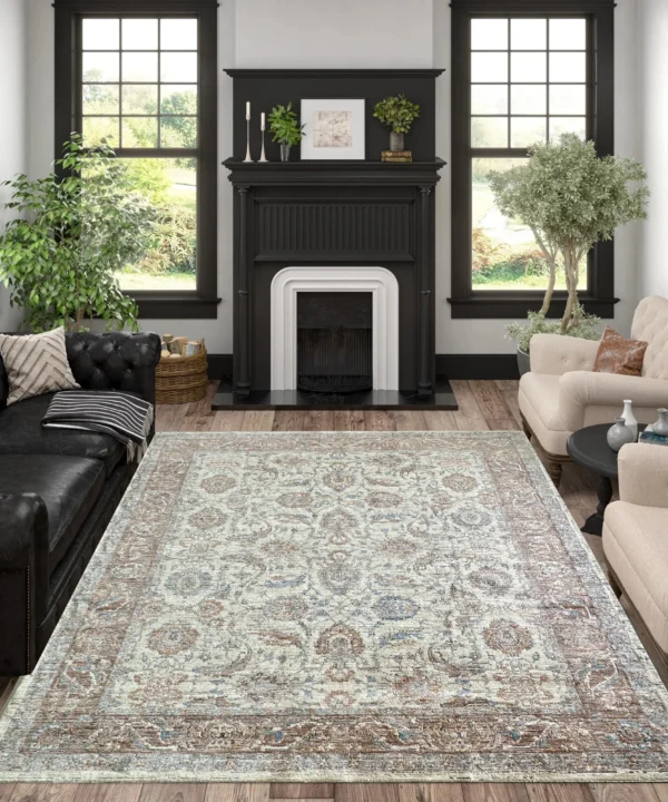Christian Siriano New York Abelia CreamBrown Rug
