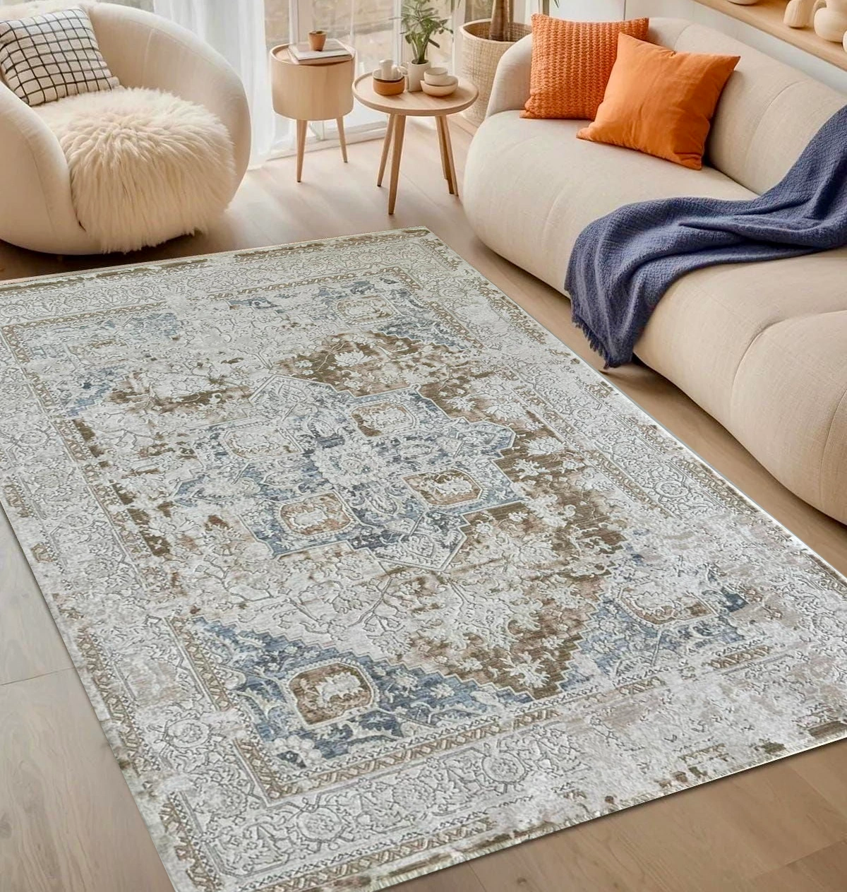 Kartal Carpets Icon Cream Rug
