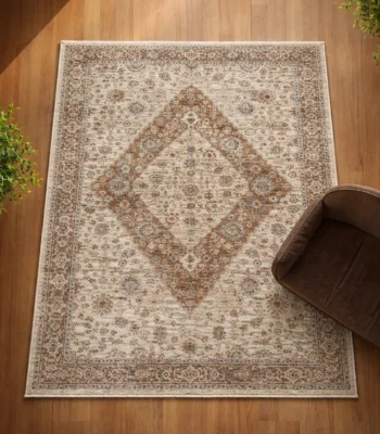 Sofia CreamBrown Rug
