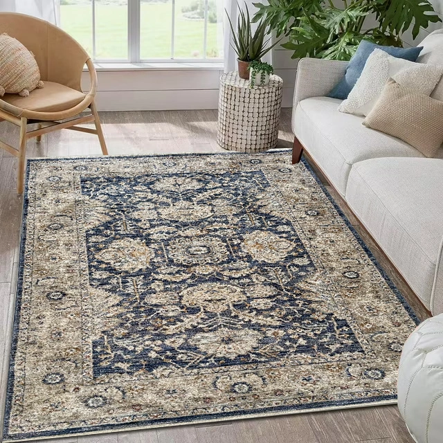 Sofia NavyBeige Rug Mk 08442A Sofia NavyBeige Rug
