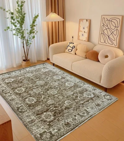 Yan Dokuma Brown Rug