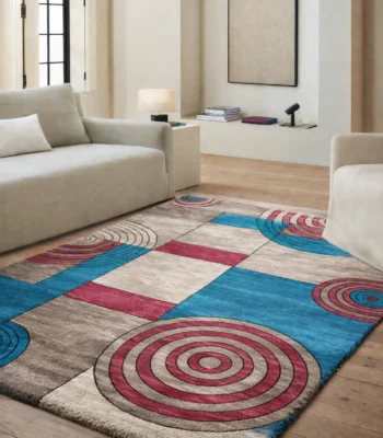 Yasin Kaplan Carpet Festival TurquoisePink Rug