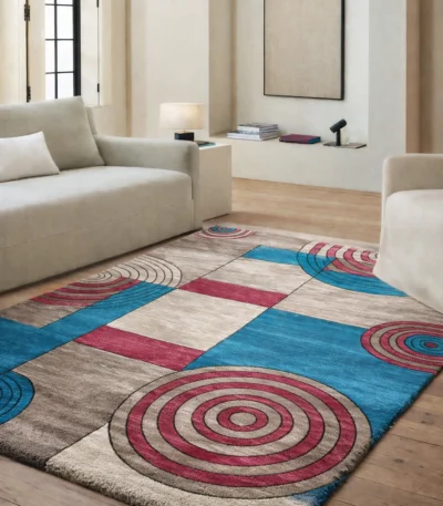 Yasin Kaplan Carpet Festival TurquoisePink Rug