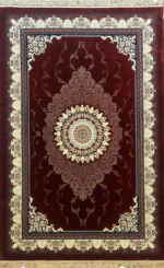 Rangin Kaman Aloand Carpet MaroonWhite Wb
