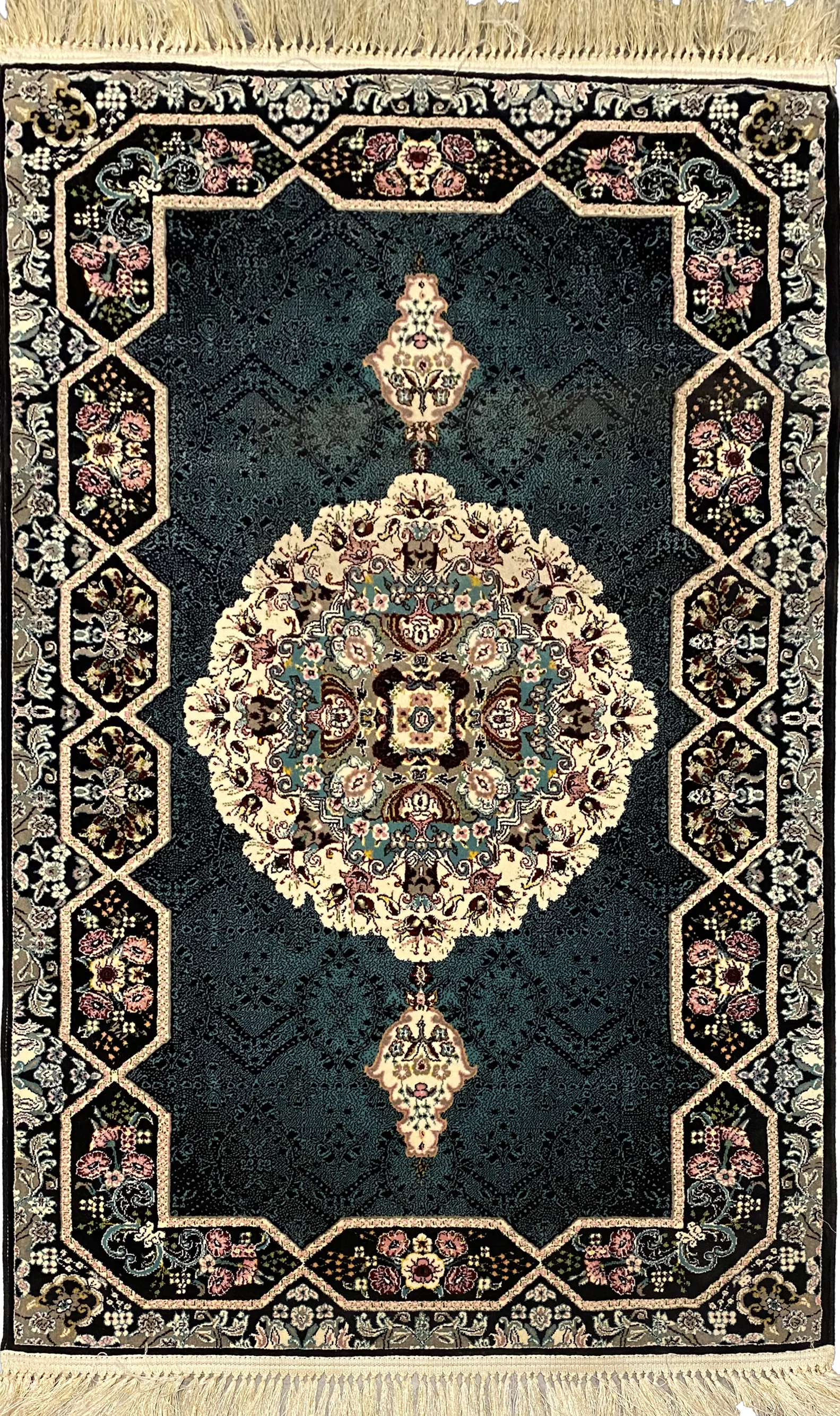 Sarvestan 700 Reeds Irani Rug in BlueWhite Wb