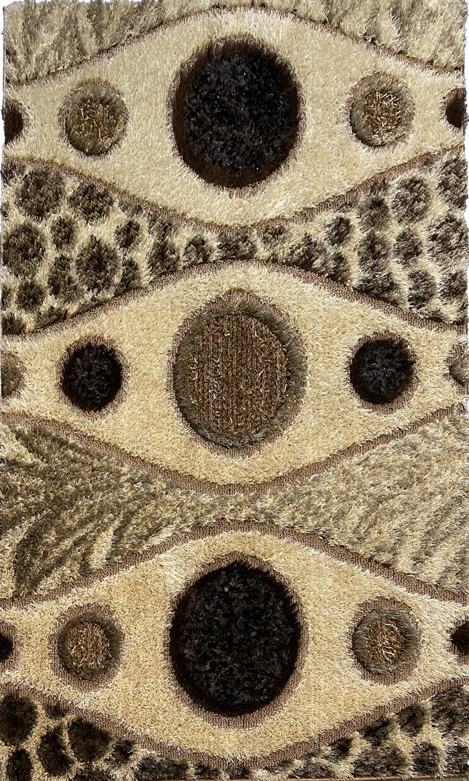 Fashion Shaggy Rug Elnino Turkish BeigeCream Wb