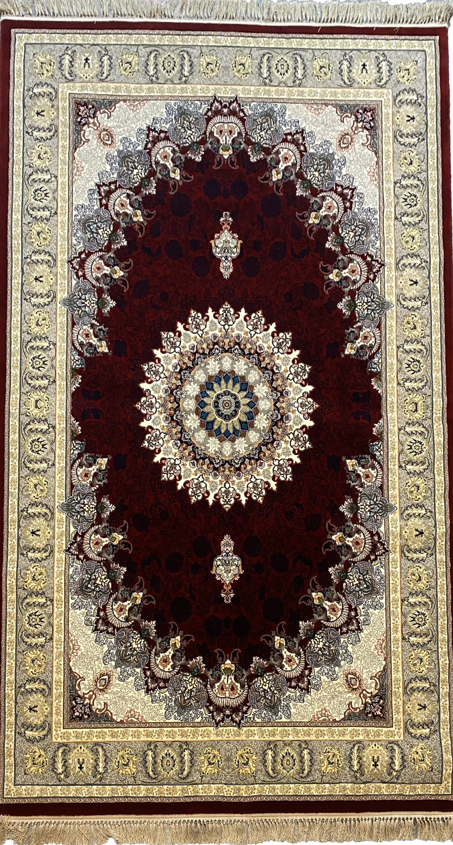 Irani Carpet 1200 Reeds RedWhite Design Wb