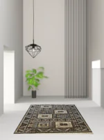 Irani Thin silk Rug GreyWhite Mk