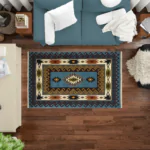 Sarvestan 700 Reeds Irani Rug FeroziOffwhite Mk