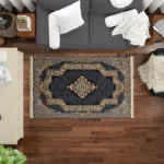 Sarvestan 700 Reeds Irani Rug WhiteBluish Design Mk